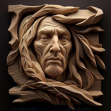3D model Frederick Andrew Bosley American artist (STL)